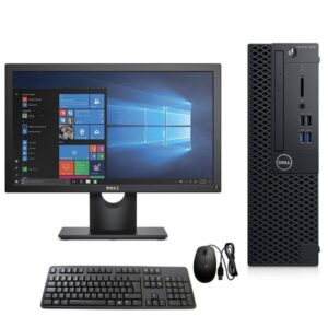 Refurbished Dell OptiPlex 3060 Core i5 SFF, 8th Gen, 8GB RAM, 500GB HDD, 18.5 Monitor