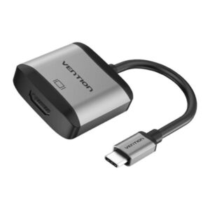 Vention Usb-C to Hdmi Converter 0.15M Aluminium Alloy(Grey). 0.15M Aluminium Alloy(Grey).