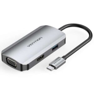 Vention Usb-C 4in1 docking station type-c,hdmi,vga,usb 3.0 ports.